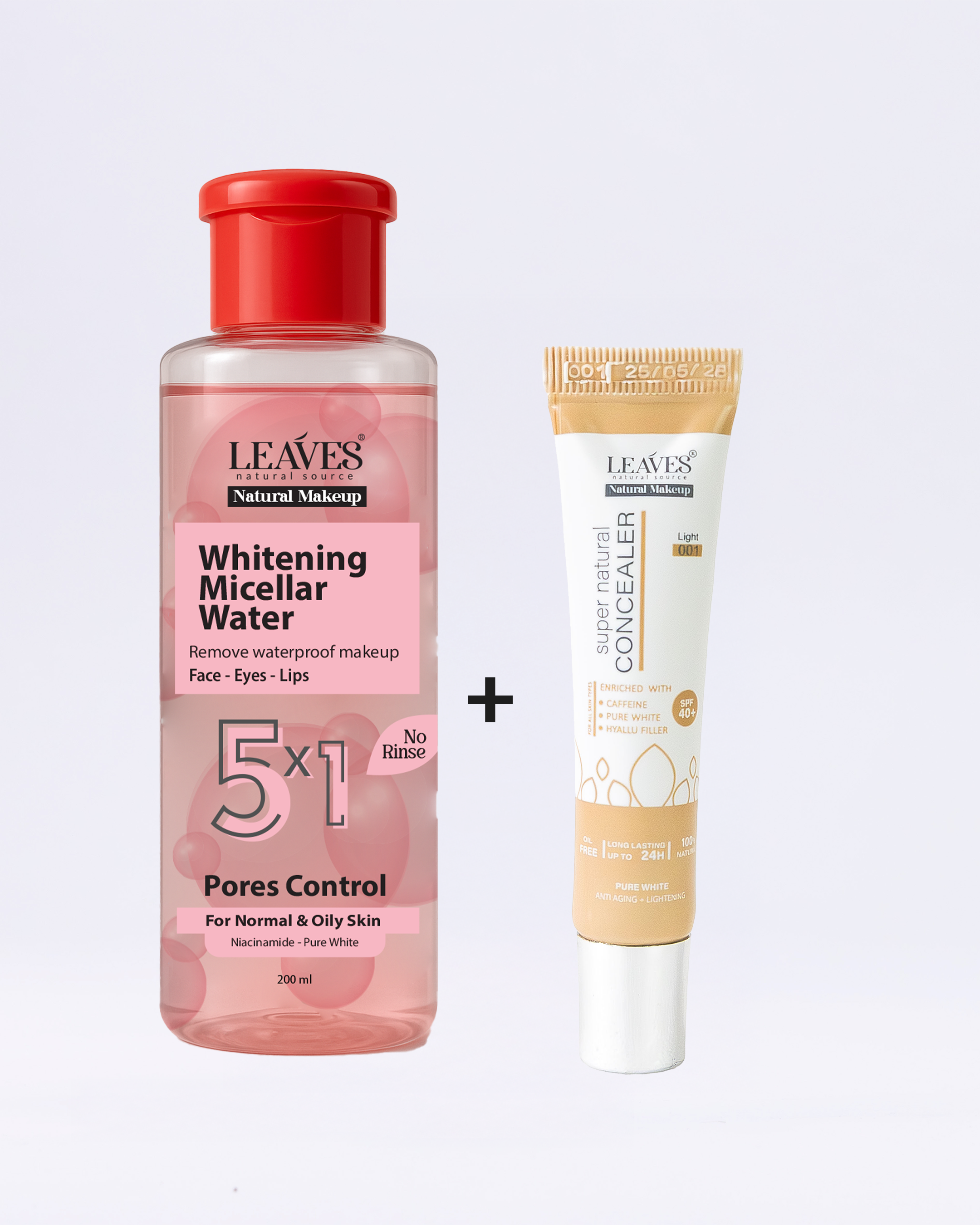 (كونسيلر ليفز فاتح – ميسيلار ووتر ليفز للبشرة الدهنية)