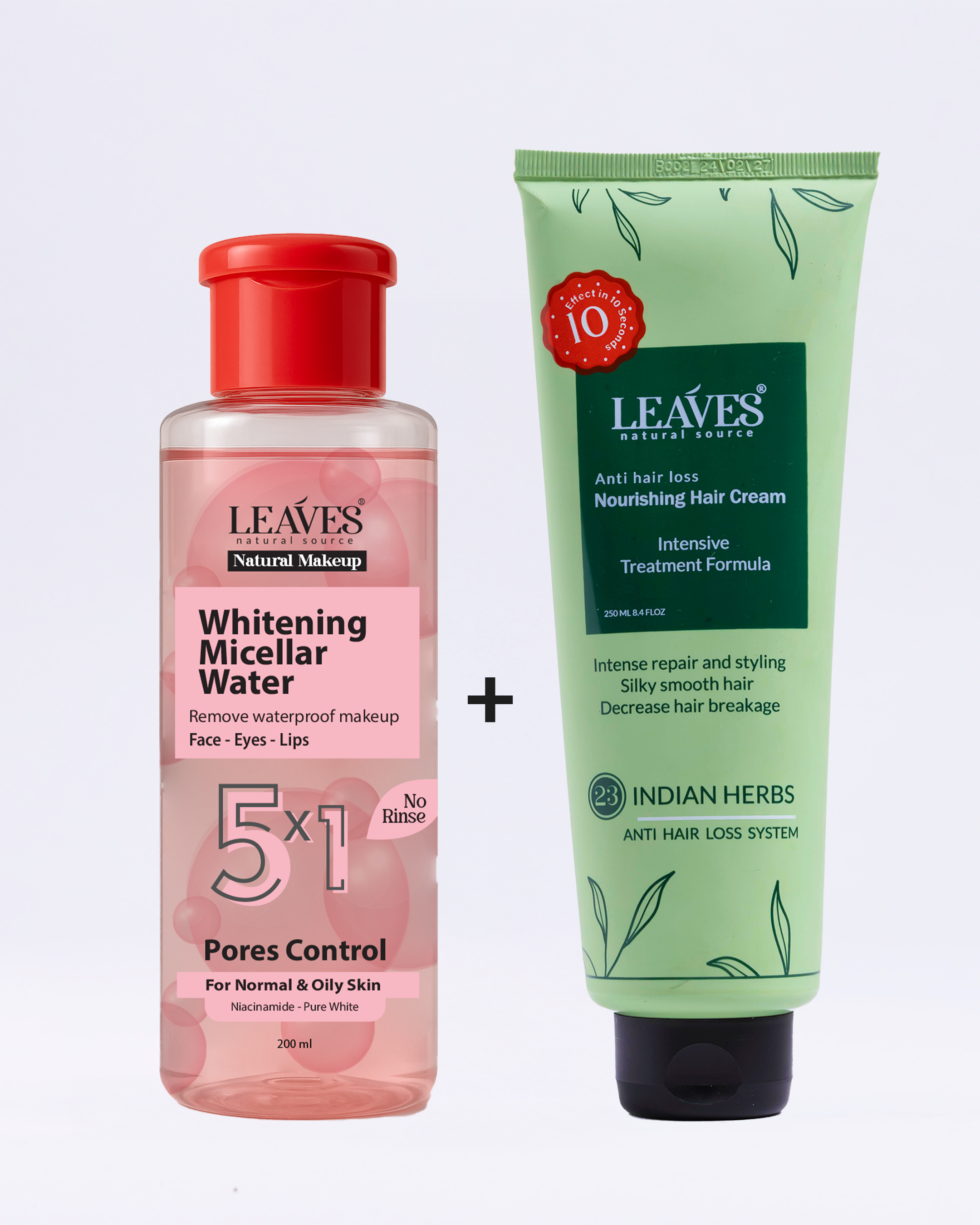 (كريم شعر ليفز – ميسيلار ووتر ليفز للبشرة الدهنية)