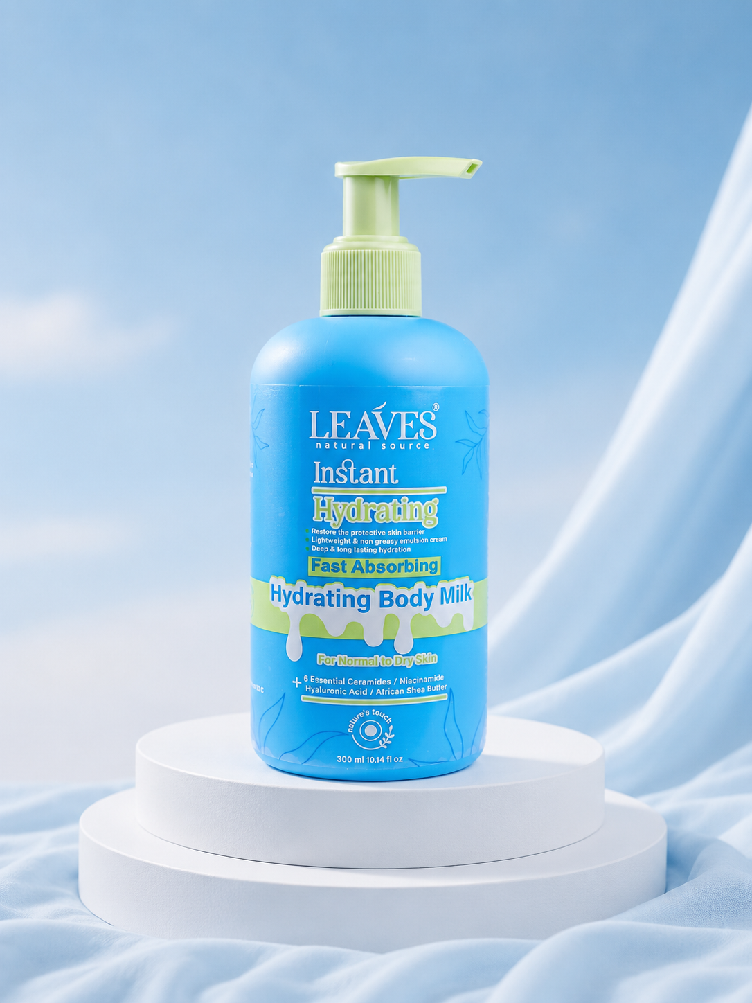Leaves Hydrating Body Milk – Fast-Absorbing Hydration Up to 72 Hours