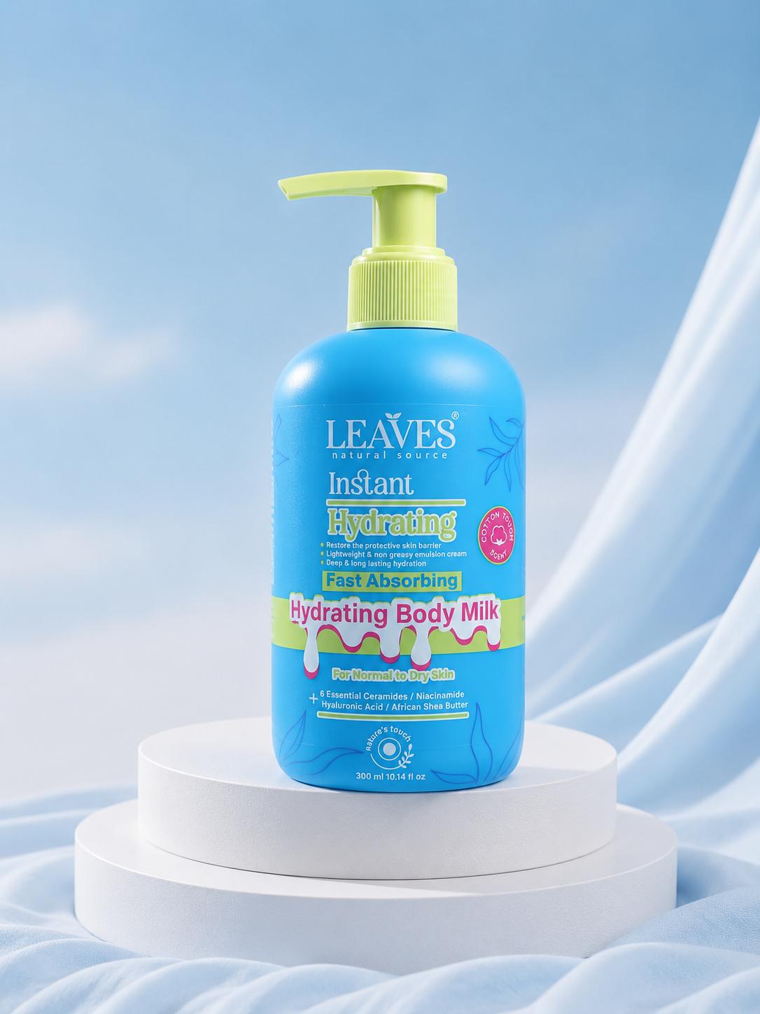 Leaves Hydrating Body Milk – Fast-Absorbing Hydration Up to 72 Hours