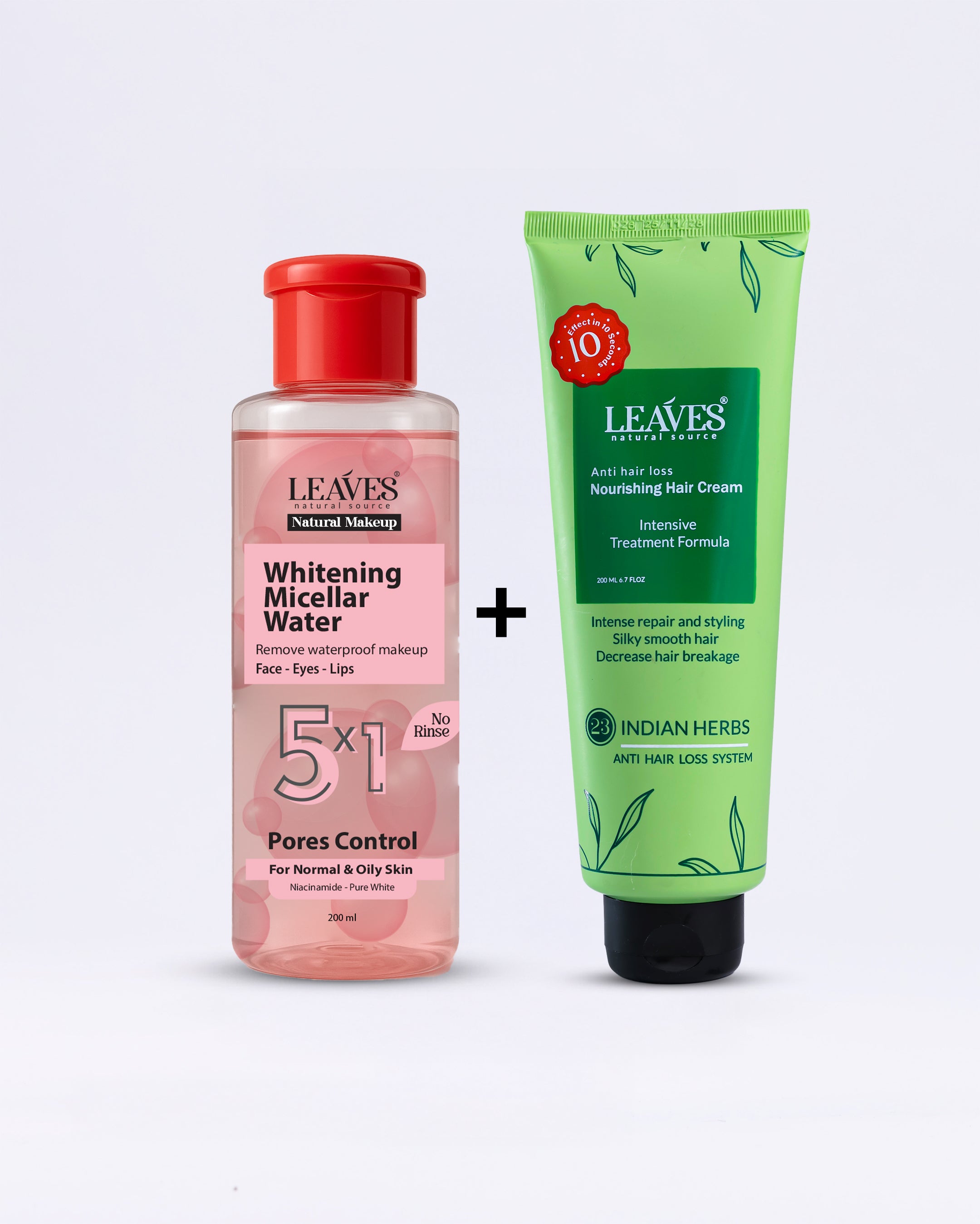 (كريم شعر ليفز – ميسيلار ووتر ليفز للبشرة الدهنية)