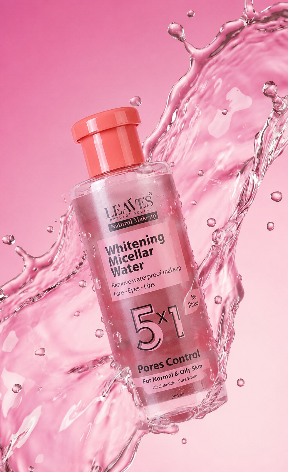 Levis Micellar Water 5 in 1 Makeup Remover & Skin Lightener (For Oily Skin)