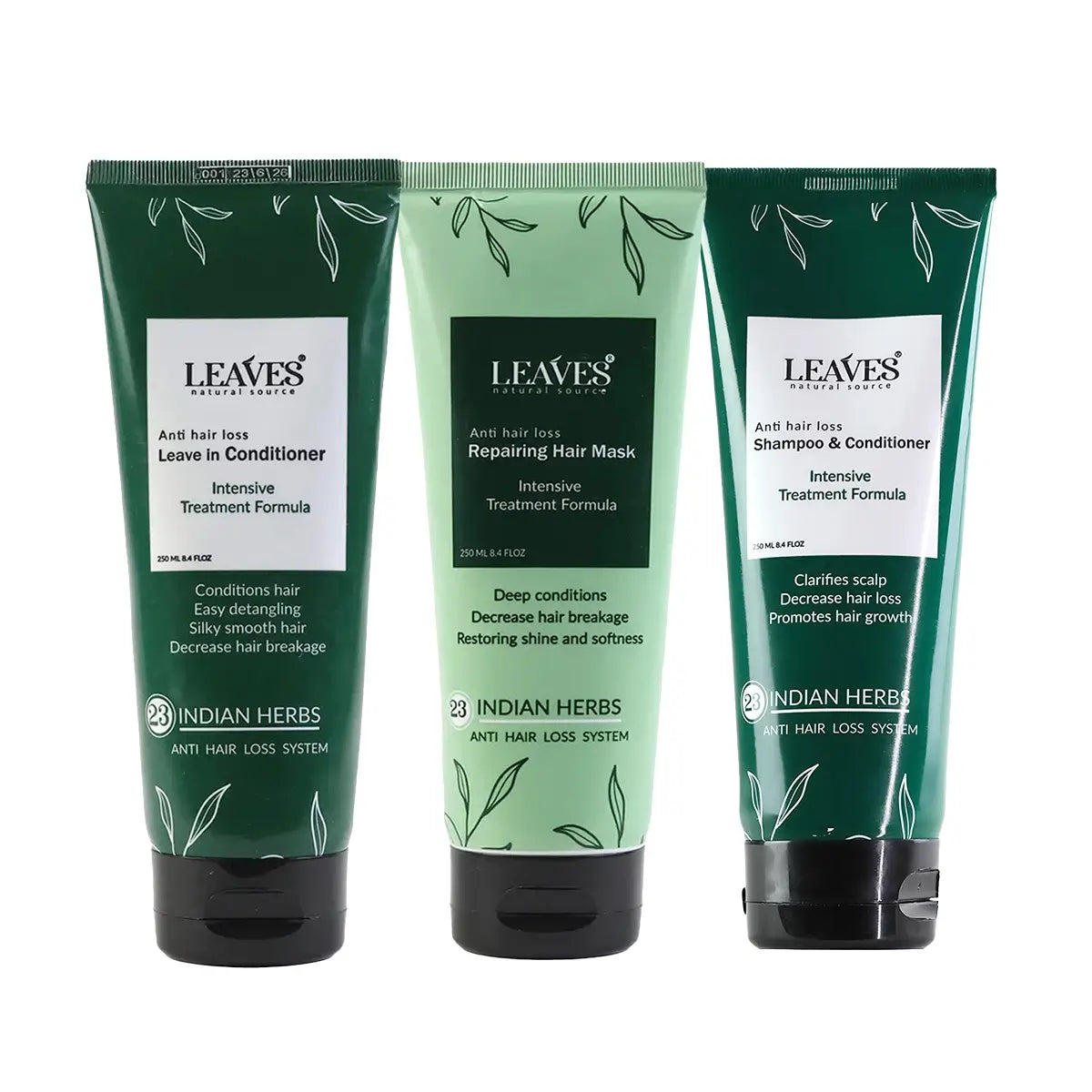 Curly Hair Care Routine (Shampoo + LeaveIn + Hair Mask) LeavesLab