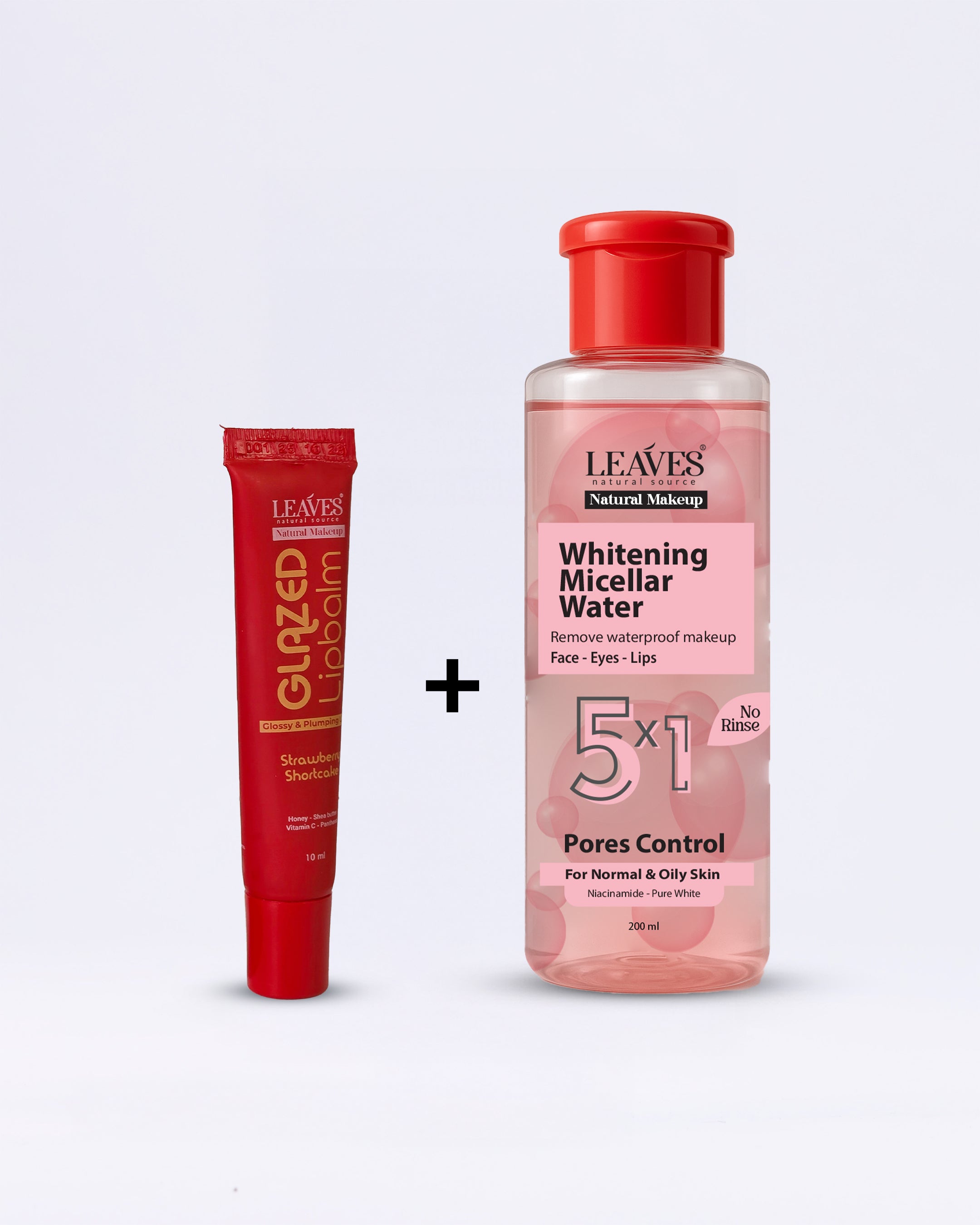 روتين ليفز للعناية بالبشرة والشفاه ( مرطب الشفاه + ميسيلار وتر للبشرة الدهنية والمختلطة )