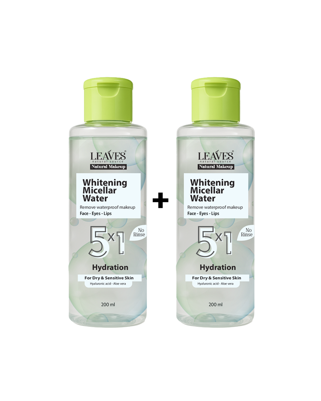 Package of two micellar water bottles (for dry skin)