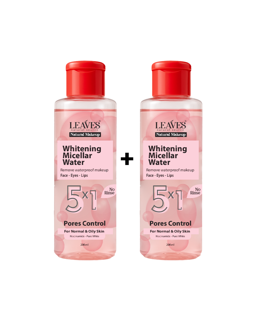 Package of two micellar water bottles (for oily skin)