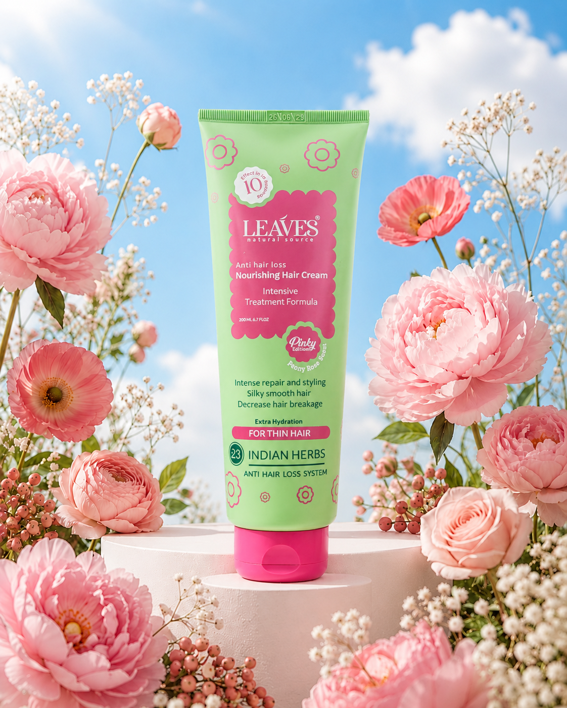 Leaves Hair Serum – Instant Repair & Frizz Control in 10 Seconds
