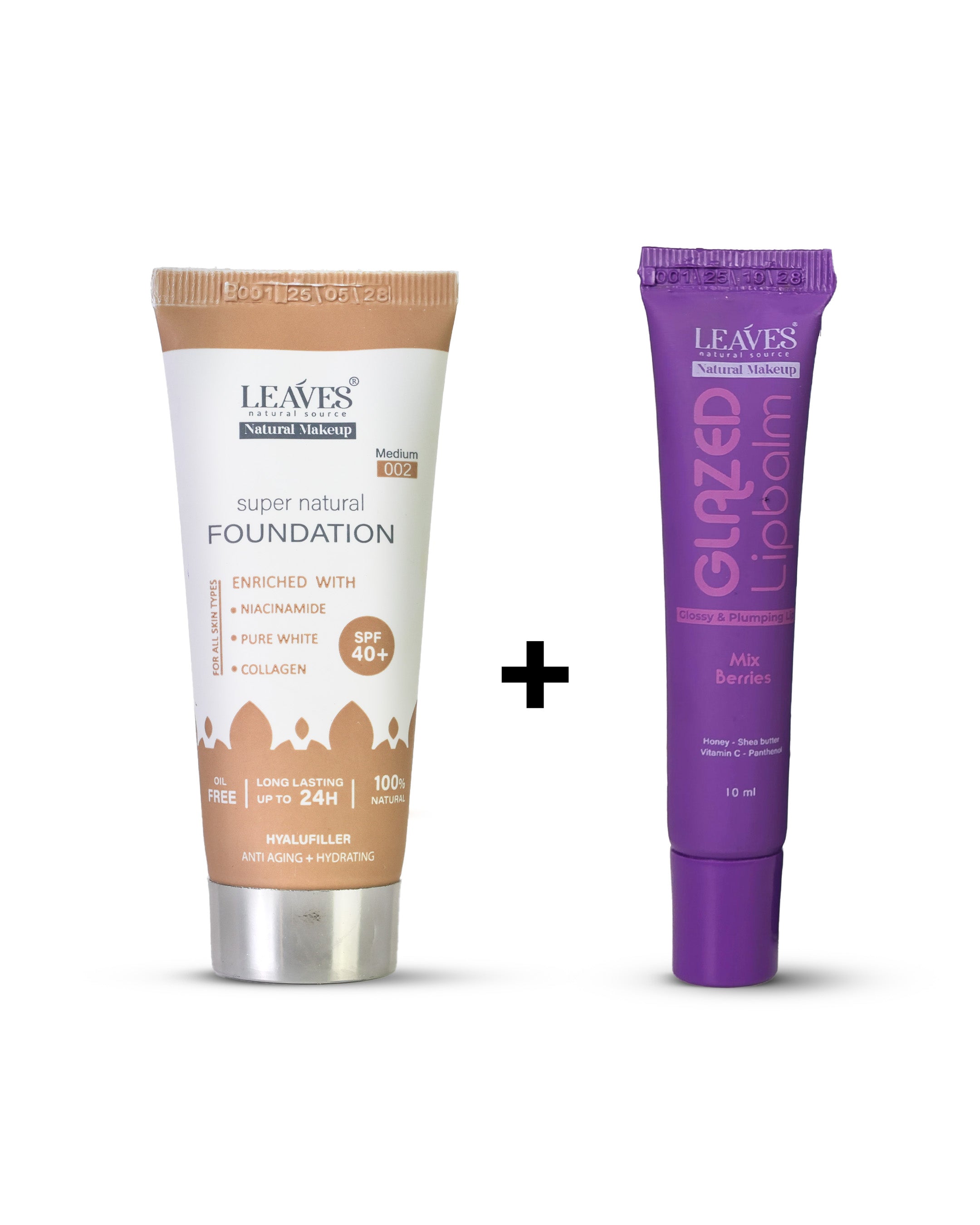 روتين التغطية الطبيعية للبشرة وترطيب الشفاه