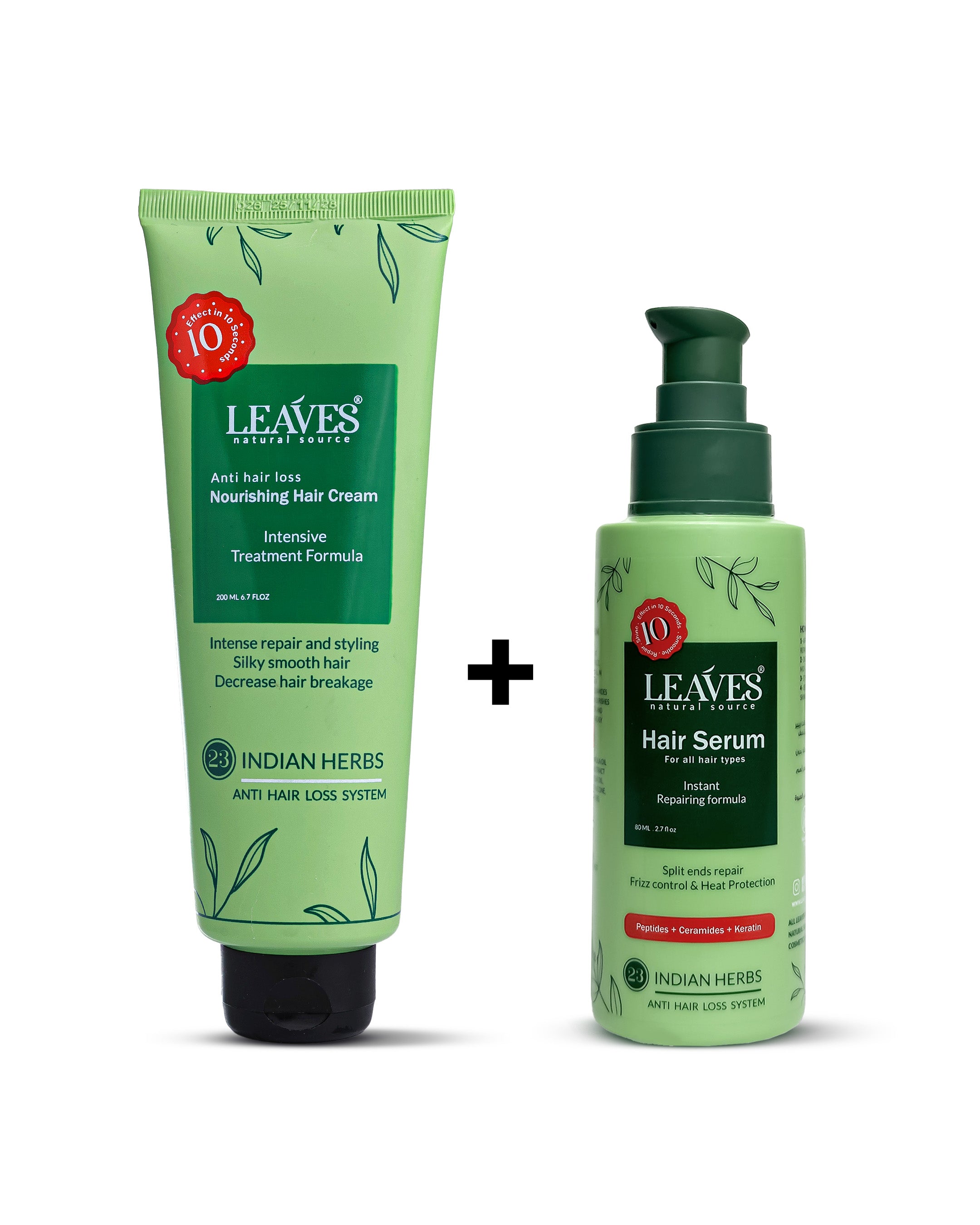 روتين علاج الهيشان والتقصف اليومي (ليفز كريم تصفيف الشعر + ليفز هير سيروم)