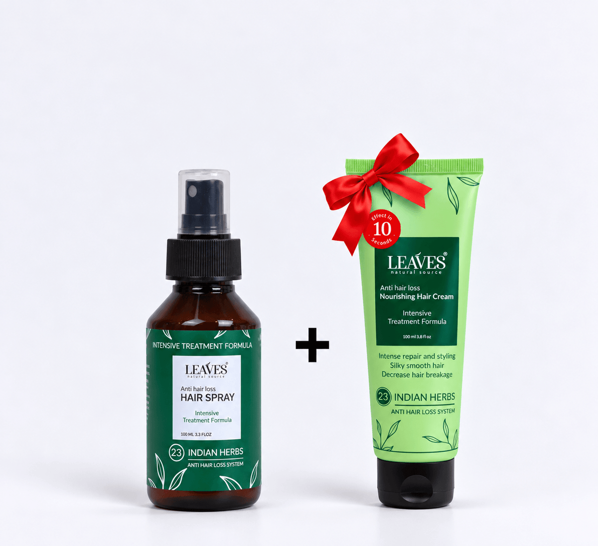 LEAVES – Anti-Hair Loss Spray + FREE 100 ml Hair Styling Cream
