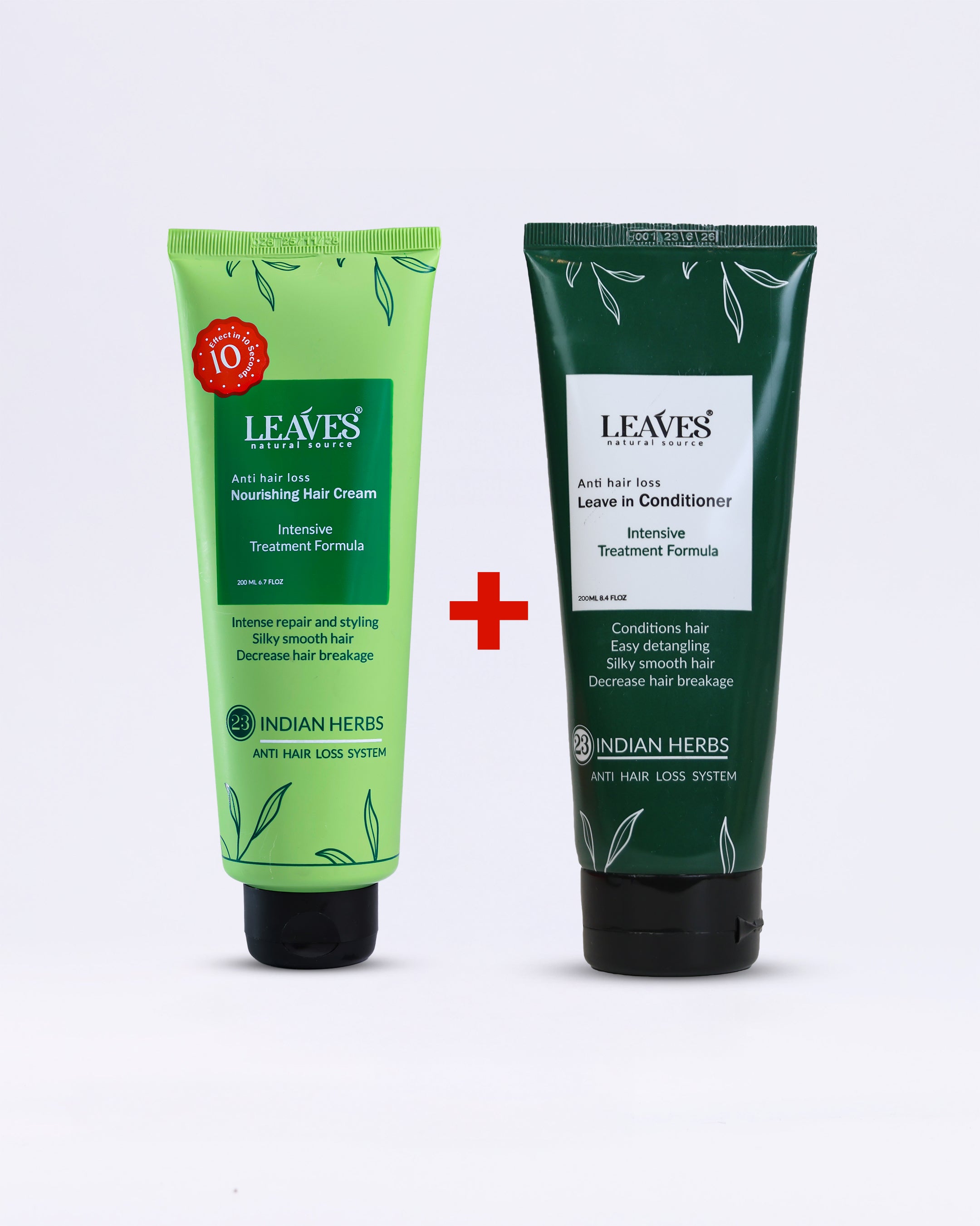 روتين الترطيب والتنعيم اليومي (ليف إن + هير كريم)